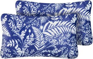 Gartenkissen 2er Set GLIMMER Pflanzenmuster 30 x 50 cm