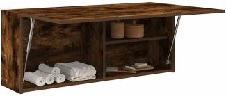 vidaXL Bad-Wandschrank Räuchereiche 100x25x40 cm Holzwerkstoff 860107