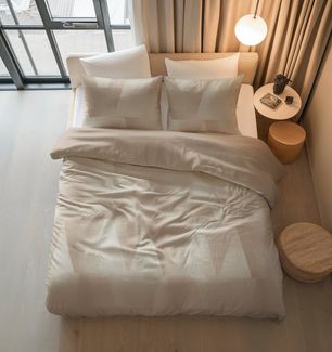 Sitheim-Europe Bettwäsche Angles Baumwolle Bettbezug & Kissenbezüge, Baumwolle, 3 teilig, Weich, geschmeidig und wärmeregulierend