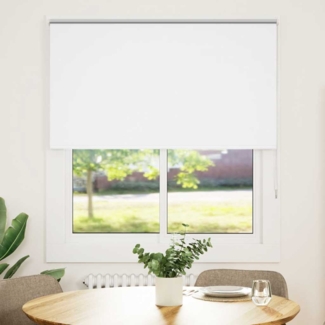 vidaXL Verdunkelungsrollo Weiß 140x150cm Stoffbreite 136,6cm Polyester 4011916