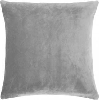 PAD Kissenhülle Samt Smooth Light Grey (40x40 cm) 10424-U15-4040