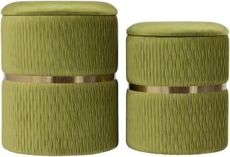 Hocker Atama 100 Grün 2er-Set