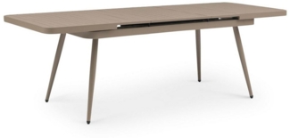 IDIMEX Gartentisch SUNNY, Outdoor Tisch 150-200cm ausziehbar wetterfest & UV beständig champagne