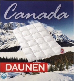 KÜNSEMÜLLER Daunenbettdecke Canada Daunendecke Ganzjahresdecke 135x200 cm Klasse 1 Künsemüller, Füllung: Entendaune, leichte Decke, weicher Bezug, Klasse 1