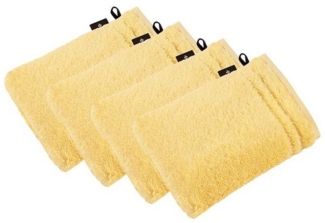 Vossen Waschhandschuh 4er Pack Waschhandschuh 22 x 16 cm Vienna Style Su, Frottier (Spar-Set, 4-St), Vegan