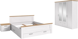 Bettanlage mit Kleiderschrank in Sibiu Lärche Nachbildung