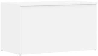 DOTMALL Stauraumschrank Aufbewahrungstruhe Weiß 84 x 42 x 46 cm Holzwerkstoff