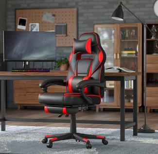 Songmics Gaming-Stuhl, ergonomischer Bürostuhl, Home-Office