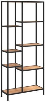 vidaXL Bücherregal 80 x 30 x 180 cm Stahl und Holzwerkstoff [336359]