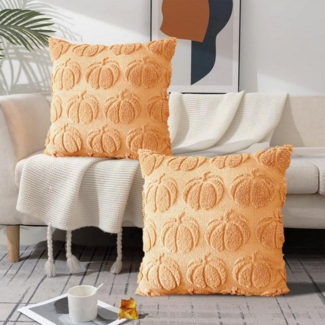 BYSURE Kissenbezug, (1 Stück), Kürbis Sofakissen