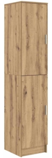vidaXL Highboard Eiche handwerklich 35 x 39 x 168 cm Holzwerkstoff 869337