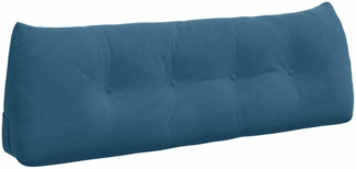 vidaXL Rückenkissen Blau 140 x 24 x 50 cm Samt 42014515