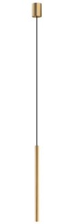 Licht-Erlebnisse Pendelleuchte CULT, Metall G9 rund Ø 2,5 cm H: max. 130 cm in Gold matt Modern