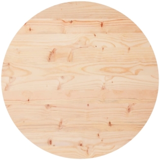 vidaXL Tischplatte Rund Ø60x3 cm Massivholz Kiefer 833664