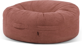 Sitzsack ‘Roll 135‘, Bezugstoff - Waves, 100% Polyester, Coral, 50x135x135 cm.
