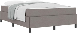 vidaXL Boxspringbett Taupe 140 x 200 cm Stoff 3398868