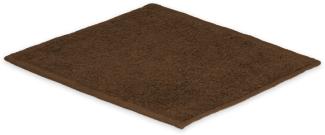Seiftuch Frottier 500 g/m² 30 x 30 cm Schokobraun