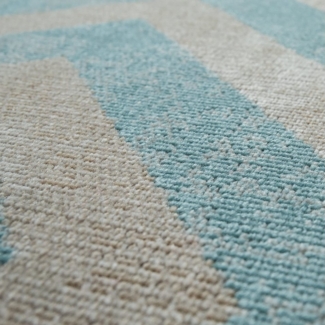 KADIMA DESIGN Teppich Rauten Wohnzimmer schmutzabweisend Teppich Kurzflor, Rechteckig, Höhe: 6 mm, Florhöhe: 2 mm, 100% Polypropylen, Rechteckig, 60x100cm, Blau