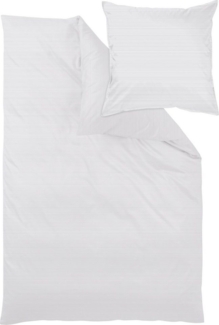 Mako-Brokat-Satin Bettwäsche - Curt Bauer Bente 135x200 + 80x80 cm-0238 shadow