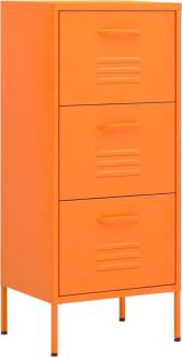 vidaXL Lagerschrank Orange 42,5x35x101,5 cm Stahl