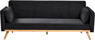 Schlafsofa ASAA Stoff Schwarz