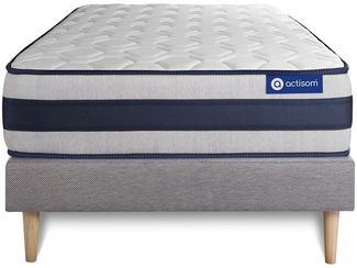 Actimemo ergo matratze 80x190 cm + Bettgestell mit lattenrost - Dicke : 24cm - Memory-Schaum - H4