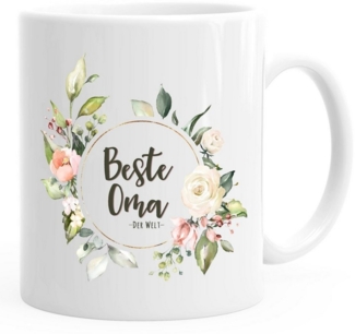 MoonWorks Tasse Kaffee-Tasse Beste Oma der Welt Geschenk-Tasse MoonWorks®, Keramik