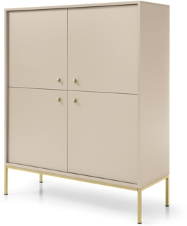 AX LIVING Große Kommode Domiti MK104 Modern 104 cm Beige
