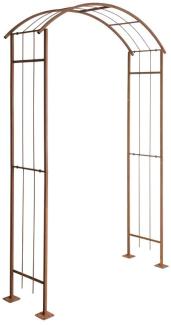 Rosenspalier Rosenbogen Torbogen 140 cm Rankhilfe Rost Metall Kletterhilfe Bogen
