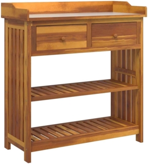 vidaXL Garten-Schrank Braun 93 x 41,5 x 98 cm Massivholz Akazie 42001367