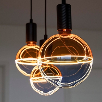 SEGULA LED-Leuchtmittel LED Illusion Globe 188 2tones amber blue, E27, 1 St, Extra-Warmweiß, 2-farbiges Glas
