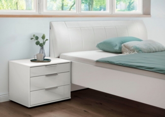 WIEMANN Nachtkonsole Monaco, Made in Germany, in erstklassiger Qualität, mit widerstandsfähiger Glasfront, vormontiert