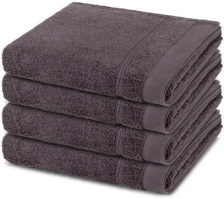 Ross Rubin 4 tlg. Frottier-Set - 4 X Handtuch (50 X 100cm) - 480 - Schiefer