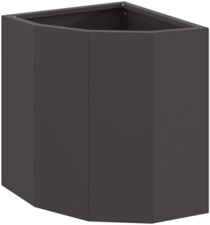 vidaXL Eckpflanzer Schwarz 30 x 30 x 35 cm Stahl 883654