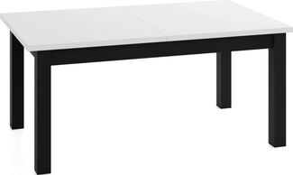 WFL GROUP Esstisch Lindberg ausziehbar verlängerbar rechteckig mit schwarzen Holzbeinen (MADE IN EU, XXL Groß– 120/140/150/160/200 cm ausziehbar auf 160/180/190/240/300 cm), platzsparender Tisch in Holzoptik für Küche, Esszimmer oder Wohnzimmer