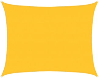 vidaXL Sonnensegel 160 g/m² Rechteckig Gelb 6x7 m HDPE 311579