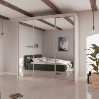 Beautysofa Kleiderschrank HOMA II Breite: 200 cm, mit Spiegeln, mit Schubladen