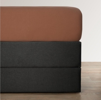 BETTWARENSHOP Spannbettlaken Boxspring, Jersey, Gummizug: Rundumgummi, (1 Stück), elastisch für extra hohe Matratzen