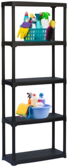 GarPet Mehrzweckregal Steckregal Kunststoff Haushaltsregal Keller Lager Regal 5 Böden