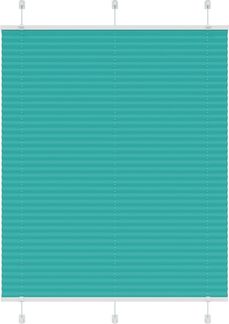 vidaXL Plissee Petrolgrün 105x100 cm Stoffbreite 104,4 cm Polyester 4015382