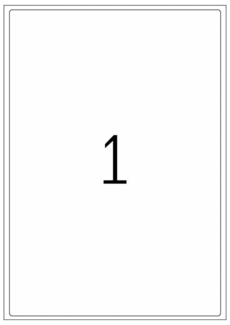 HERMA Adressetiketten A4 weiß 199,6x289,1 mm Papier 100 St.