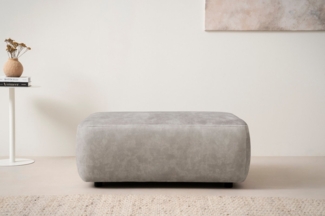 Home affaire Polsterhocker Torge, Hocker in Cord, Samtvelours oder Struktur, passend zur Serie Torge, rechteckig, bequemer Sitzkomfort