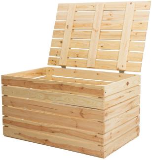 Kistenkolli Altes Land Allzweckkiste Grosse Holztruhe 80er Natur mit Deckel 80x50x39cm (Spar-Set)