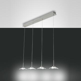 FABAS LUCE No. 3324-49-178 LED Pendelleuchte Desus satiniert, transparent 4-flammig