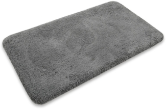 Homie Living Badematte Porto Azzurro, Höhe 30 mm, rutschhemmend beschichtet, fußbodenheizungsgeeignet, schnell trocknend, Polyester, rechteckig, Badteppich, uni, rechteckig & rund, waschbar, Badezimmerteppich