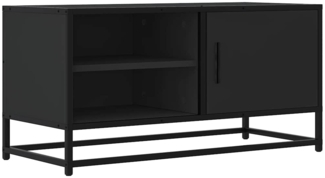 vidaXL TV-Schrank Schwarz 80x34,5x40 cm Holzwerkstoff und Metall 848819