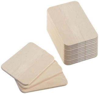 Kesper Frühstücksbrett 15 Stück Frühstücksbrettchen, Birkenholz - 23x15 cm, Holz, (15-St), zum Brandmalen oder für eine Laser Gravur geeignet