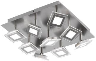 Wofi LED Deckenleuchte Deckenlampe 9x5W 3000K 2700 lumen Warm Weiss ersetzt 250W7826