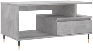 Couchtisch, Sofatisch Betongrau 90x49x45 cm Holzwerkstoff
