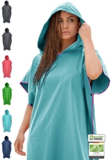 NirvanaShape Handtücher Handtuch-Poncho, Umziehhilfe & Handtuch zugleich Surf-Poncho, Quick-dry Funktion, Ideal auf Reisen zum Surfen, Strand